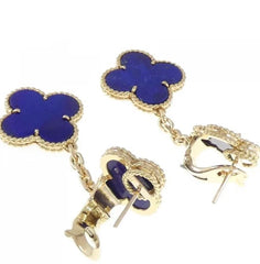 Van Cleef & Arpels Lapis Lazuli Magic Alhambra Earrings