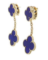 Van Cleef & Arpels Lapis Lazuli Magic Alhambra Earrings