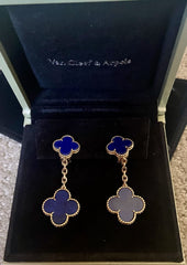 Van Cleef & Arpels Lapis Lazuli Magic Alhambra Earrings