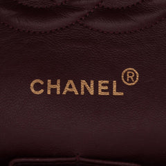 CHANEL Vintage Black Lambskin Leather Medium Double Flap w/ 24KT Gold Hardware