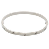 Cartier 18KT White Gold SM Love Bracelet
