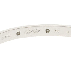Cartier 10 Diamond 18KT White Gold Love Bracelet