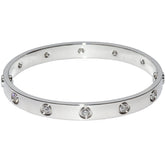 Cartier 10 Diamond 18KT White Gold Love Bracelet