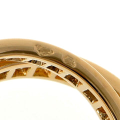 Cartier Full Diamond-Paved Trinity Rolling Ring, 18KT Yellow Gold Size 49