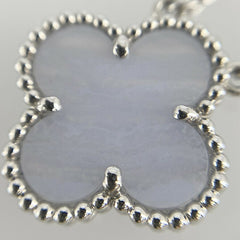 Van Cleef & Arpels Vintage alhambra K18WG (750) Chalcedony Necklace