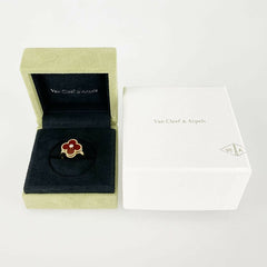 Van Cleef & Arpels Diamond Vintage Alhambra 18KT Gold Size 50 Ring