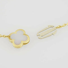 Van Cleef & Arpels Pure Alhambra 18K Mother of Pearl 9 motifs Necklace