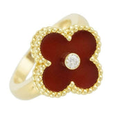 Van Cleef & Arpels Diamond Vintage Alhambra 18KT Gold Size 50 Ring