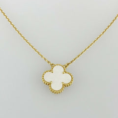 Van Cleef & Arpels Vintage Alhambra Mother of Pearl 18KT Gold Necklace