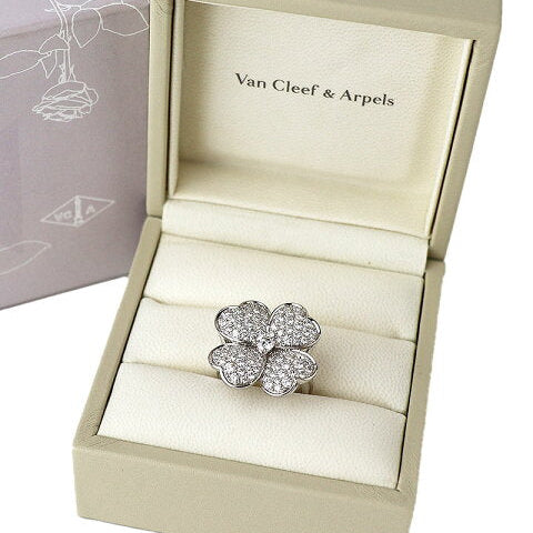Van Cleef & Arpels Cosmos 18KT White Gold & Diamond Ring, Large Model