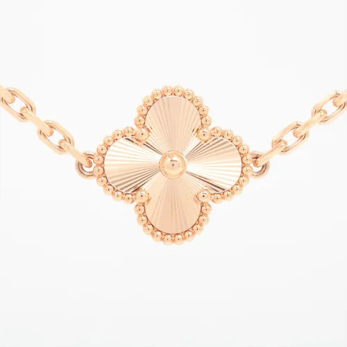 Van Cleef & Arpels Limited Edition Guilloche & Mother of Pearl 20 Vintage Alhambra Necklace