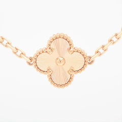 Van Cleef & Arpels Limited Edition Guilloche & Mother of Pearl 20 Vintage Alhambra Necklace