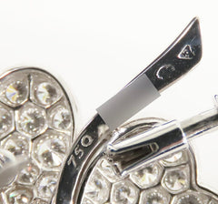 Van Cleef & Arpels Diamond Cosmos Clip in 18KT White Gold, Large Model