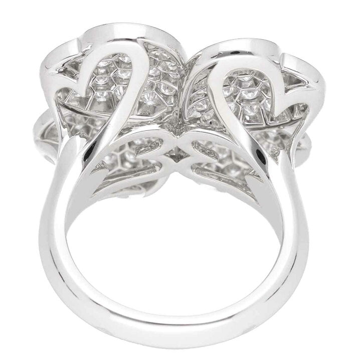 Van Cleef & Arpels Cosmos 18KT White Gold & Diamond Ring, Large Model