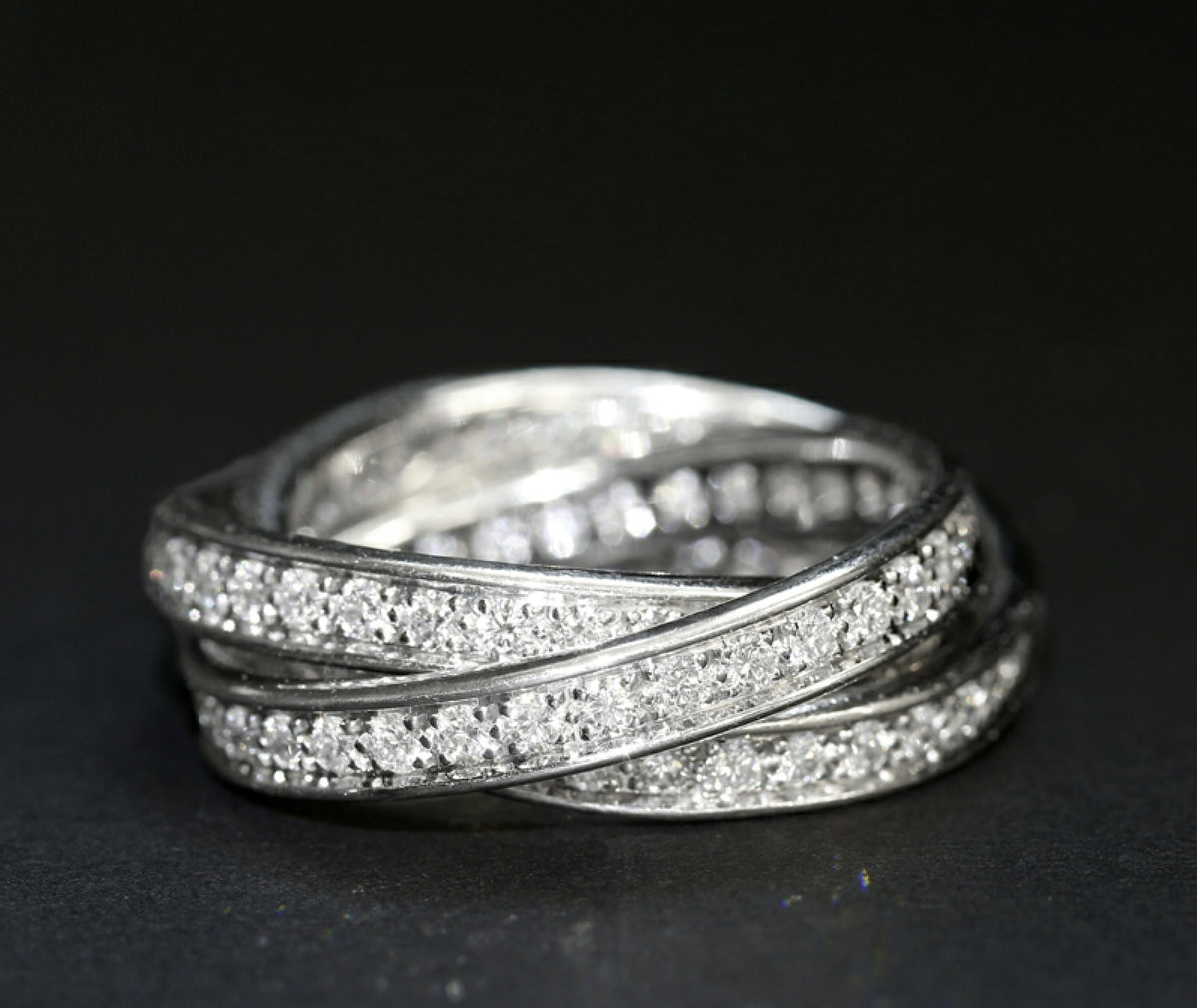 Cartier Trinity Diamond Rolling Ring