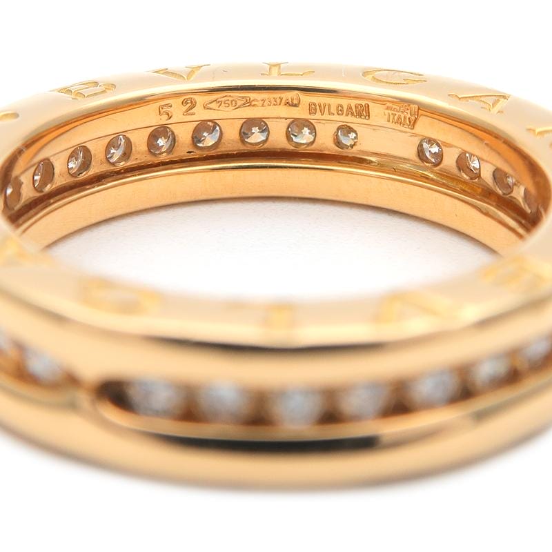 Bulgari B-Zero1 Full Diamond Yellow Gold Ring Sz. US 6