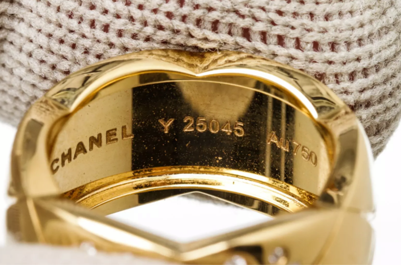 CHANEL CoCo Crush Diamond 18KT Yellow Gold Ring Size 54/ US 7