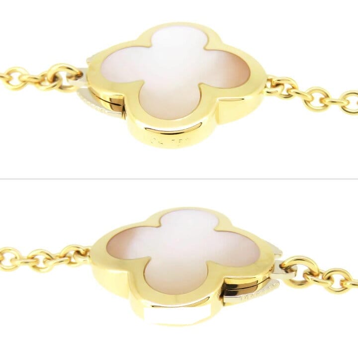 Van Cleef & Arpels Pure Alhambra Mother of Pearl 14-Motif Necklace