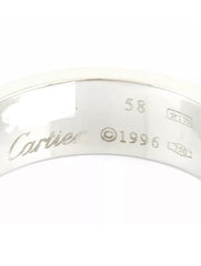 Cartier 18KT White Gold Love Ring Size 58/ US 9