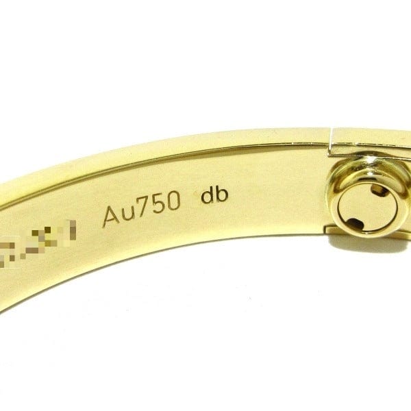 Cartier 4P / Half Diamond 18KT Yellow Gold Love Bracelet #17