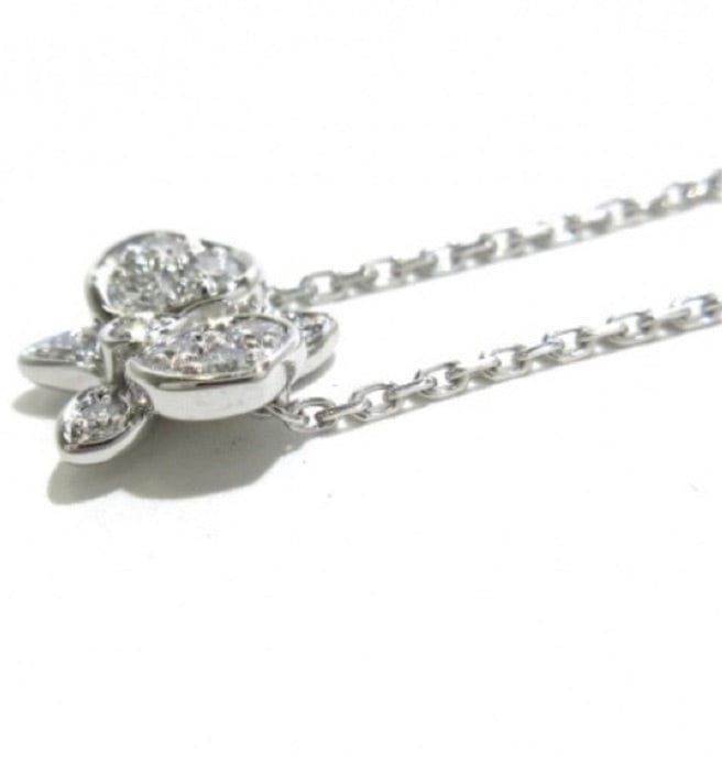 Cartier Caresse de Orchidees 18KT White Gold Necklce