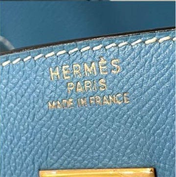 HermÃ¨s 30 Bleu Jean Birkin Epsom Leather Bag