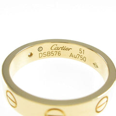Cartier 1P Diamond 18KT Yellow Gold Love Ring Size 51/ 5.5
