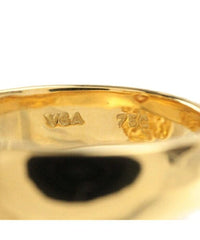 Van Cleef & Arpels Diamond Sapphire Cosmos Flower 18KT Yellow Gold Ring