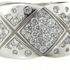 CHANEL Diamond Large CoCo Crush Gold Ring, Size 5