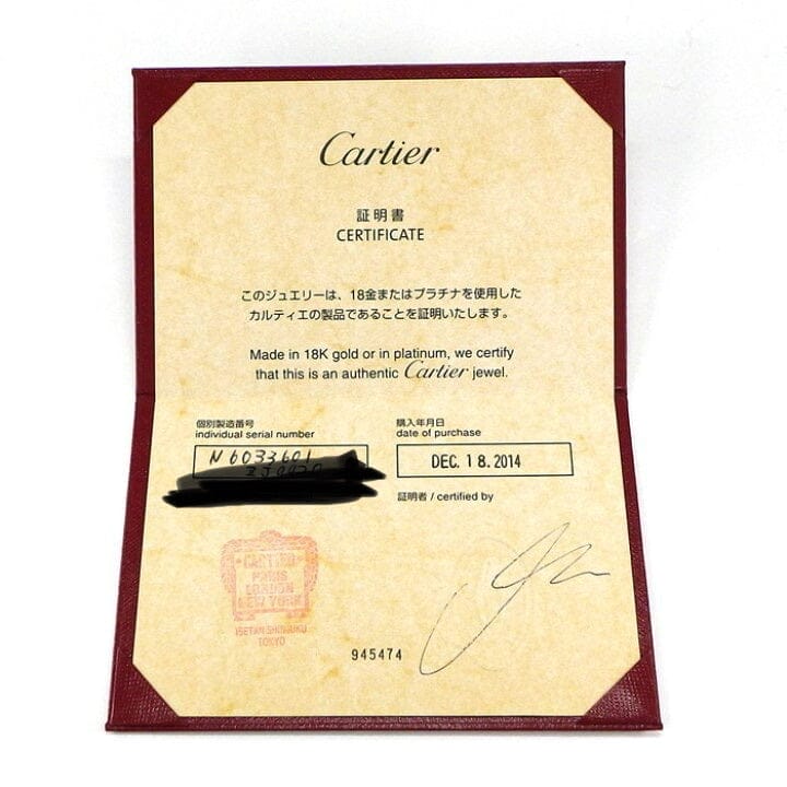 Cartier Diamond-Paved 18KT White Gold Love Bracelet Size #16