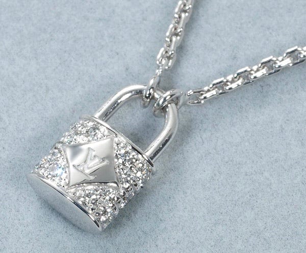 Louis Vuitton Diamond Paved 18KT Gold Necklace
