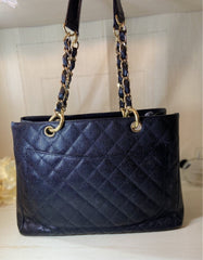CHANEL GST Grand Shopper Tote Black Caviar Leather GHW Bag