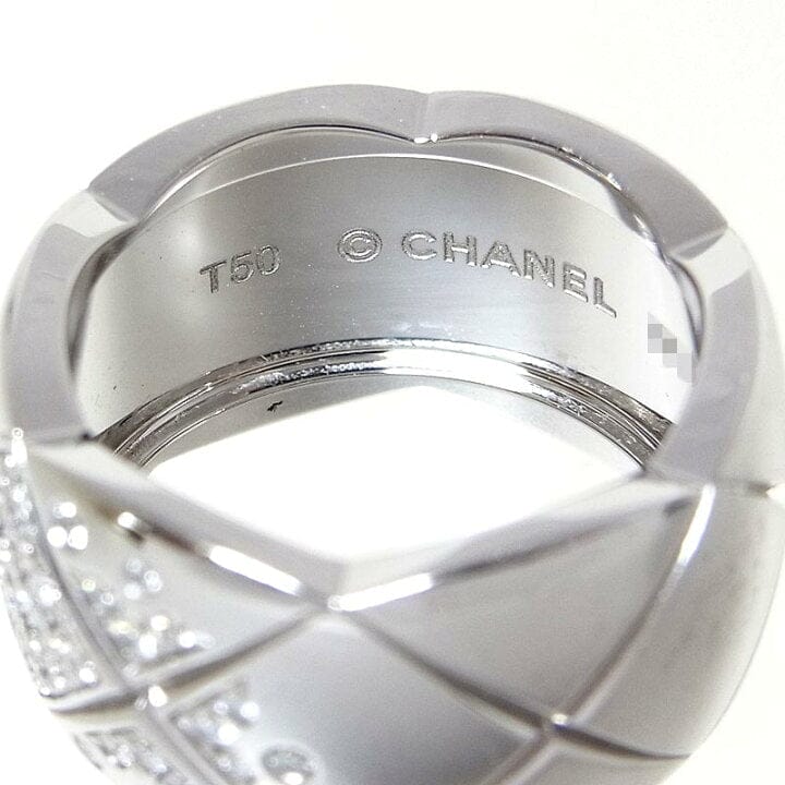 CHANEL Diamond Large CoCo Crush Gold Ring, Size 5