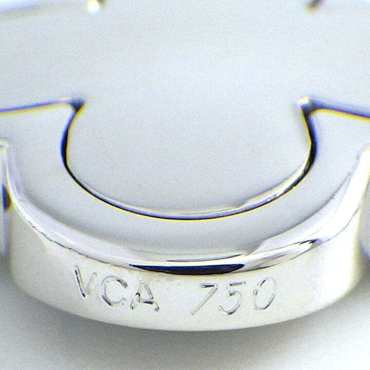 Van Cleef & Arpels Pure Alhambra 18KT White Gold 14-Motif Necklace