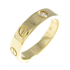 Cartier 1P Diamond 18KT Yellow Gold Love Ring Size 51/ 5.5