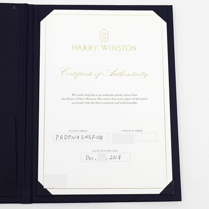 Harry Winston GIA Certified Sunflower Platinum Ring Size #54/ US 6.5