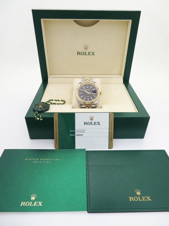 Rolex 41mm Datejust Two Tone 18KT Gold Menâ€™s Watch
