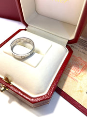 Cartier Mini Love Ring 18KT White Gold #50/ US 5 -5.5