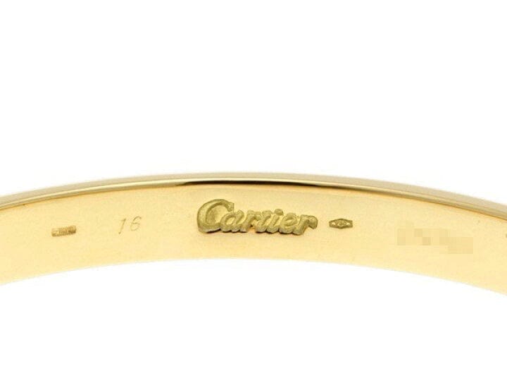 Cartier 18KT Yellow Gold Love Bracelet Size #16