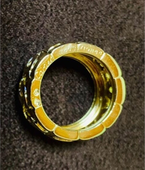 Cartier LM C Entrelaces 18KT Yellow Gold Ring, Size 5.25
