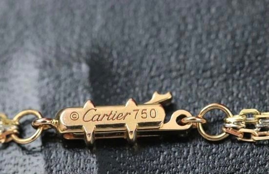Cartier Trinity Diamond 18KT Tri-Gold Necklace Chain & Pendant