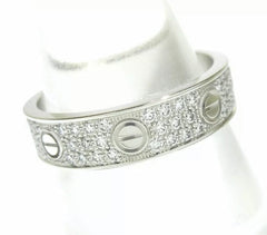 Cartier Diamond-Paved 18KT White Gold Wedding Love Ring