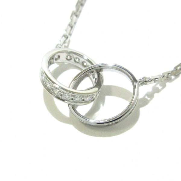 Cartier Diamond Baby 18KT White Gold Love Necklace