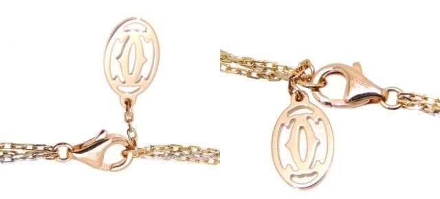 Cartier Diamond-Paved 2.0cts Puffy Heart Trinity 18KT Gold Necklace