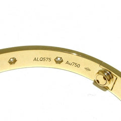 Cartier 10P Full Diamond 18KT Yellow Gold Love Bracelet Size 16