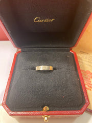 Cartier Mini Love Ring 18KT White Gold #50 / US 5