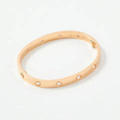 Cartier 10 Full Diamond 18KT Rose Gold Love Bracelet, Size 17