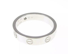 Cartier Diamond Wedding 18KT White Gold Love Ring w/ Certificate