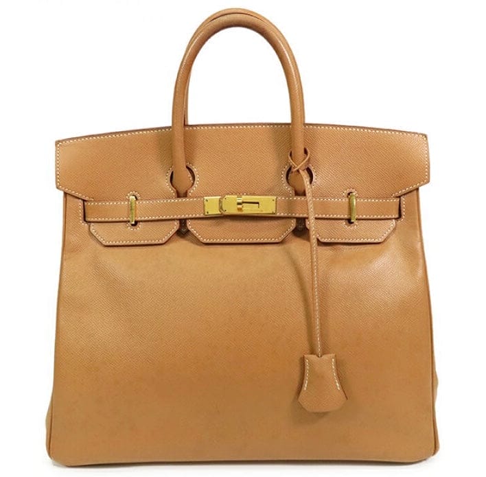 HermÃ¨s Birkin 32 Golden Brown Togo Leather Bag