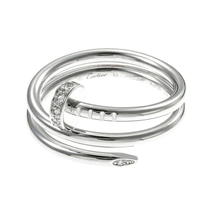 Cartier Diamond Juste Un Clou Nail Ring Size 51